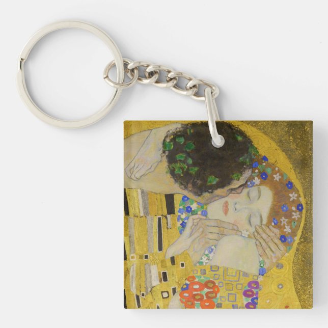 Gustav Klimt - The Kiss Key Ring (Front)