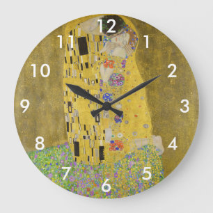 Gustav Klimt - The Kiss Large Clock