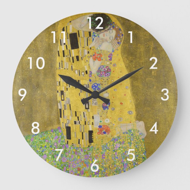 Gustav Klimt - The Kiss Large Clock (Front)
