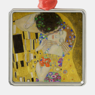 Gustav Klimt - The Kiss Metal Ornament