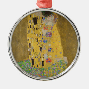 Gustav Klimt "The Kiss" Metal Tree Decoration
