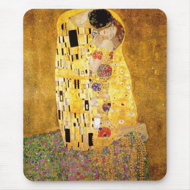 Gustav Klimt The Kiss Mouse Pad (Front)