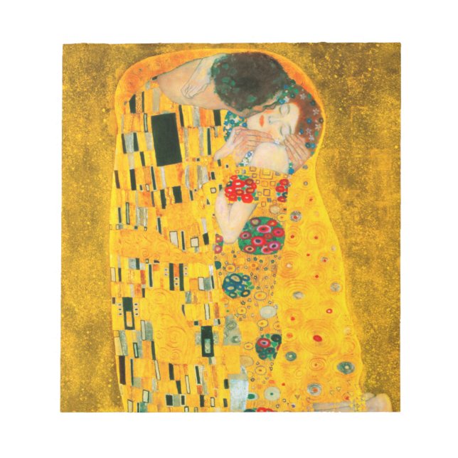 Gustav Klimt The Kiss Notepad (Front)