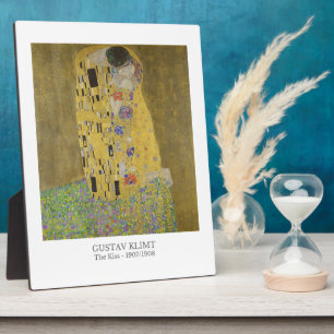 Gustav Klimt The Kiss Painting - Famous Classical Plaque