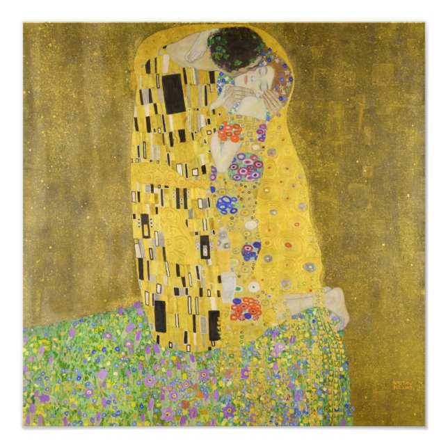 Gustav Klimt - The Kiss Photo Print (Front)
