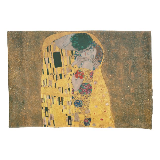 Gustav Klimt ,"The Kiss" Pillowcase (Front)