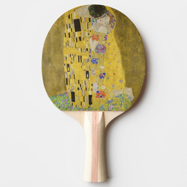 Gustav Klimt - The Kiss Ping Pong Paddle (Front)