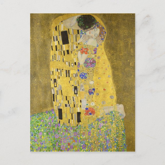 Gustav Klimt The Kiss Postcard (Front)