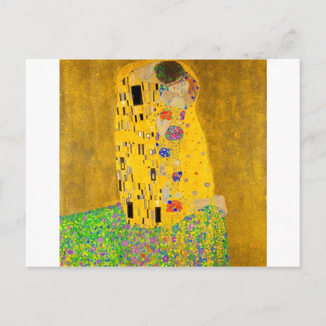Gustav Klimt The Kiss Postcard (Front)