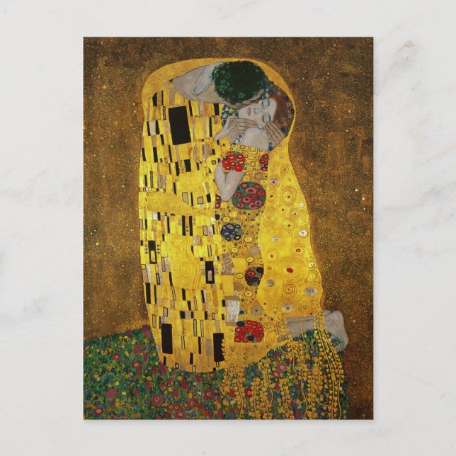 Gustav Klimt The Kiss Postcard (Front)