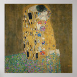 Gustav Klimt - The Kiss Poster<br><div class="desc">Famous painting by Gustav Klimt. The Kiss is one of the greatest romantic paintings and a great gifts for Valentine's day and other romantic occasions. Amazing masterpiece of symbolism and a great work by Gustav Klimt.</div>