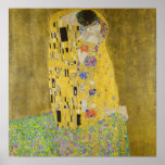 Gustav Klimt - The Kiss Poster<br><div class="desc">The Kiss / Der Kuss - Gustav Klimt in 1907-1908</div>