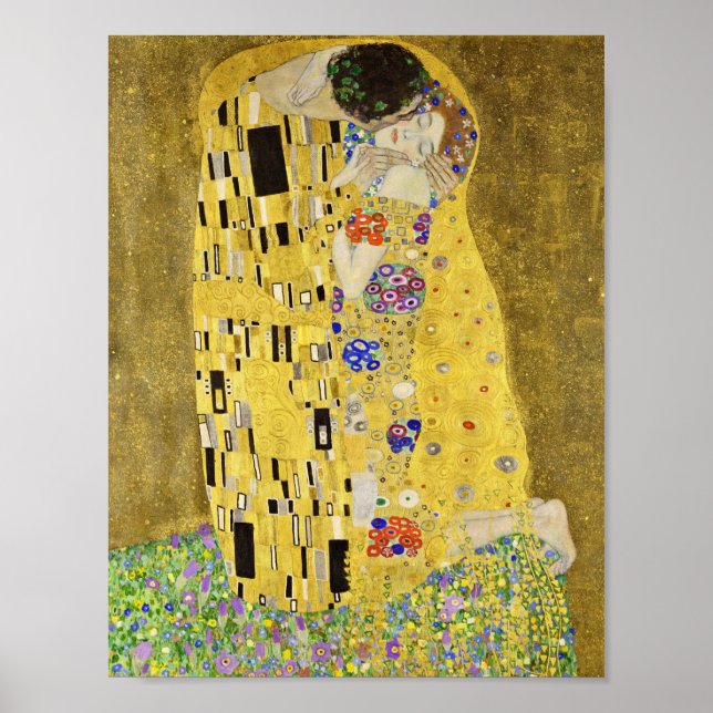 Gustav Klimt - The Kiss Poster (Front)