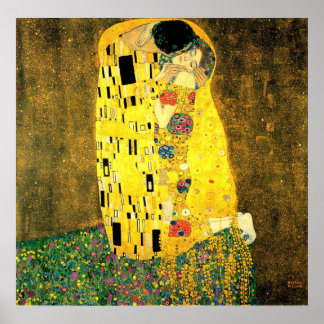 Gustav Klimt -The Kiss  Poster