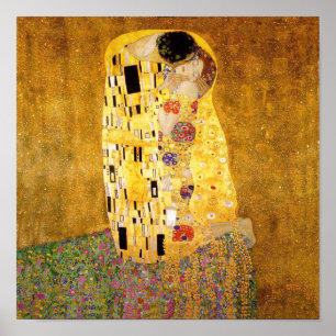 Gustav Klimt The Kiss Poster