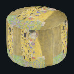 Gustav Klimt - The Kiss Pouf<br><div class="desc">The Kiss / Der Kuss - Gustav Klimt in 1907-1908</div>
