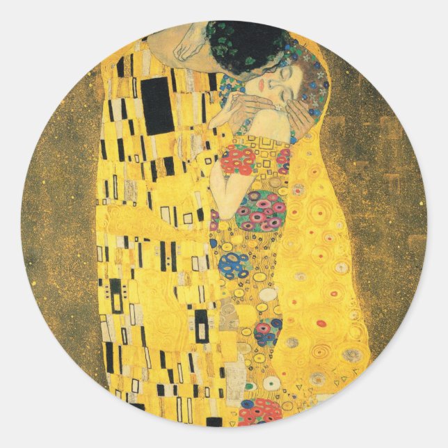GUSTAV KLIMT "THE KISS" ROUND ENVELOPE SEAL (Front)