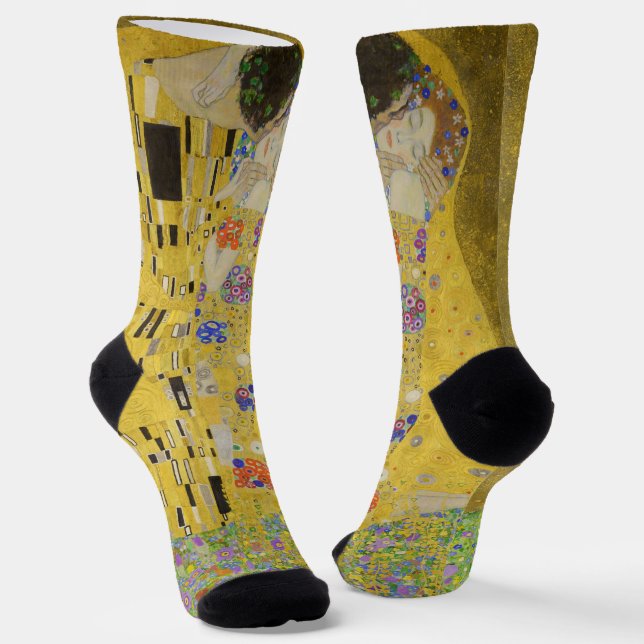 Gustav Klimt - The Kiss Socks (Angled)