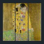 Gustav Klimt - The Kiss Triptych<br><div class="desc">The Kiss / Der Kuss - Gustav Klimt in 1907-1908</div>