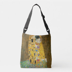 Gustav Klimt The Kiss Vintage Art Nouveau Painting Crossbody Bag