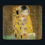 Gustav Klimt The Kiss Vintage Art Nouveau Painting Cutting Board<br><div class="desc">Gustav Klimt The Kiss Vintage Art Nouveau Painting The Kiss (In German: Der Kuss) was painted by the Austrian Symbolist painter Gustav Klimt between 1907 and 1908, the highpoint of his Golden Period, when he painted a number of works in a similar gilded style. The painting is widely considered a...</div>