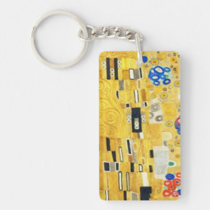 Gustav Klimt The Kiss Vintage Art Nouveau Painting Key Ring