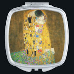 Gustav Klimt The Kiss Vintage Art Nouveau Painting Makeup Mirror<br><div class="desc">Gustav Klimt The Kiss Vintage Art Nouveau Painting The Kiss (In German: Der Kuss) was painted by the Austrian Symbolist painter Gustav Klimt between 1907 and 1908, the highpoint of his Golden Period, when he painted a number of works in a similar gilded style. The painting is widely considered a...</div>