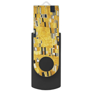 Gustav Klimt The Kiss Vintage Art Nouveau Painting USB Flash Drive