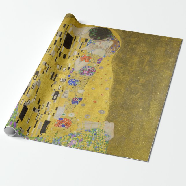 Gustav Klimt - The Kiss Wrapping Paper (Unrolled)