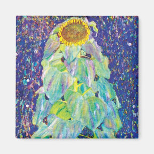 Gustav Klimt - The Sunflower Fine Art Painting Magnet