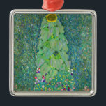 Gustav Klimt - The Sunflower Metal Ornament<br><div class="desc">The Sunflower - Gustav Klimt,  Oil on Canvas,  1907</div>