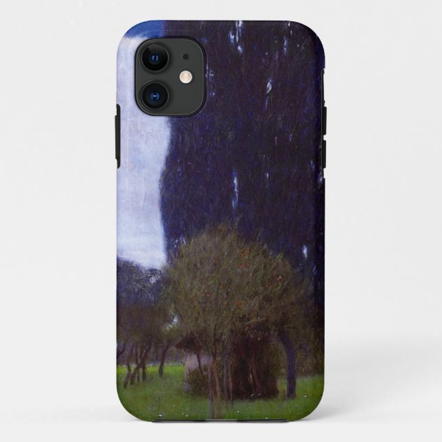 Gustav Klimt The Tall Poplar Trees Case-Mate iPhone Case (Back)