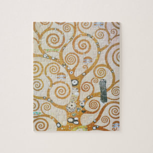 Gustav Klimt The Tree Of Life Art Nouveau Jigsaw Puzzle