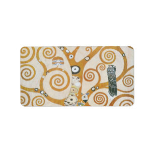 Gustav Klimt The Tree Of Life Art Nouveau Label