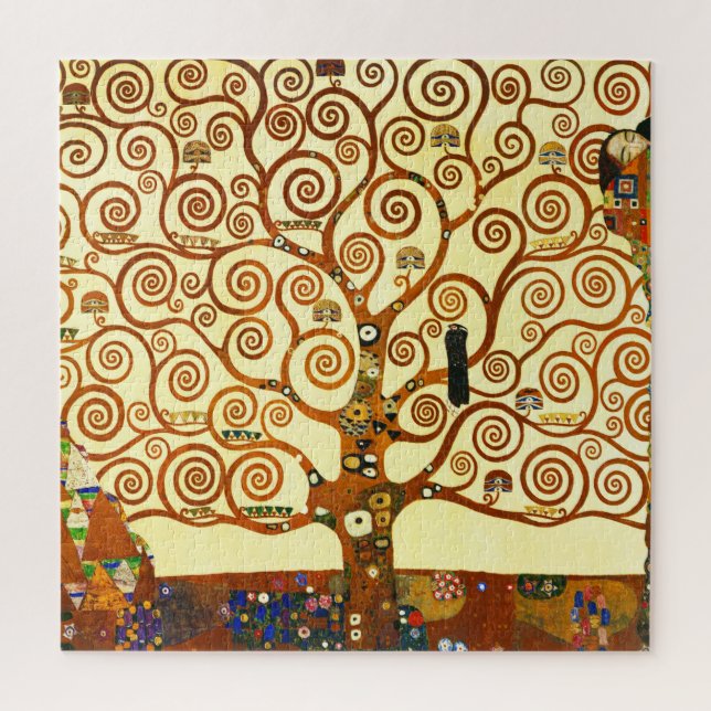 Gustav Klimt The Tree of Life Fine Art Jigsaw Puzzle (Vertical)