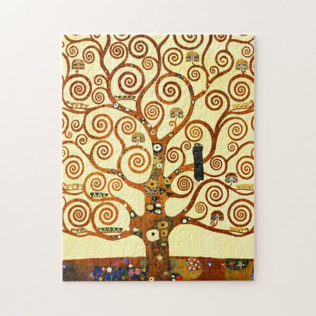 Gustav Klimt The Tree of Life Fine Art Jigsaw Puzzle (Vertical)