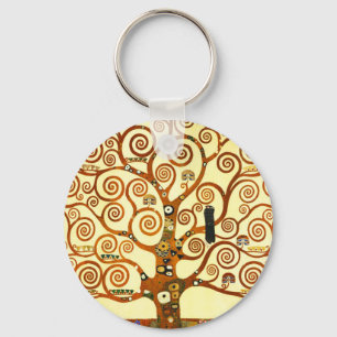 Gustav Klimt The Tree of Life Fine Art Key Ring