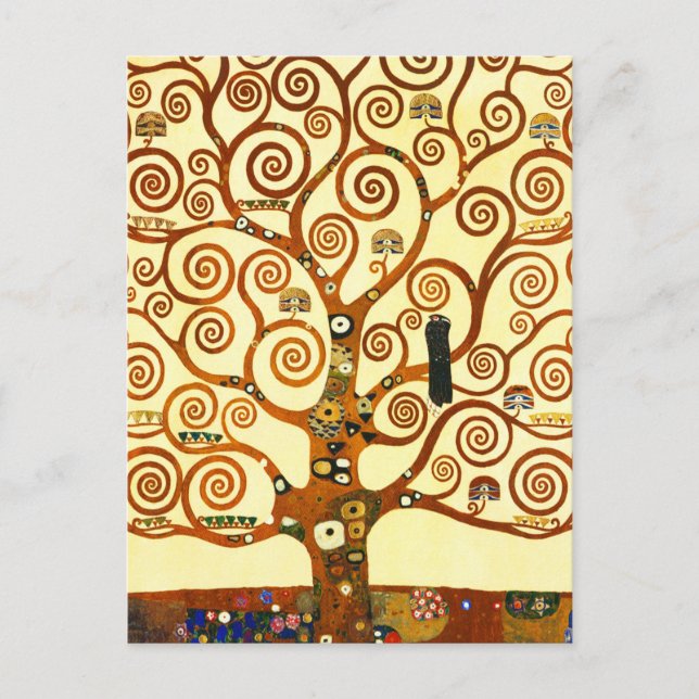 Gustav Klimt The Tree of Life Fine Art Postcard (Front)