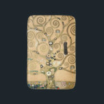 Gustav Klimt - The Tree of Life, Stoclet Frieze Bath Mat<br><div class="desc">The Tree of Life,  Stoclet Frieze,  central part of left panel - Gustav Klimt,  Cardboard,  1909</div>