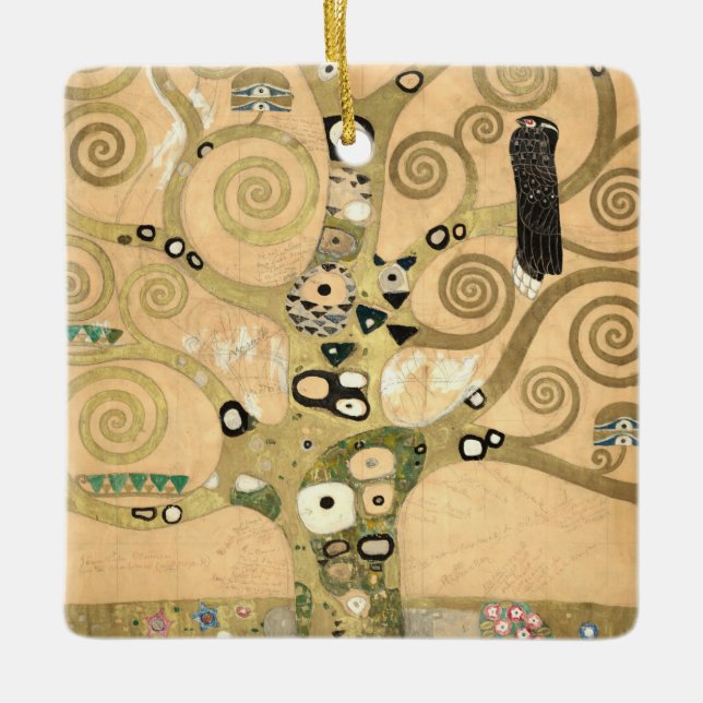 Gustav Klimt - The Tree of Life, Stoclet Frieze Ceramic Ornament (Front)