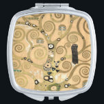 Gustav Klimt - The Tree of Life, Stoclet Frieze Compact Mirror<br><div class="desc">The Tree of Life,  Stoclet Frieze,  central part of left panel - Gustav Klimt,  Cardboard,  1909</div>