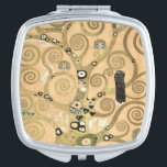 Gustav Klimt - The Tree of Life, Stoclet Frieze Compact Mirror<br><div class="desc">The Tree of Life,  Stoclet Frieze,  central part of left panel - Gustav Klimt,  Cardboard,  1909</div>