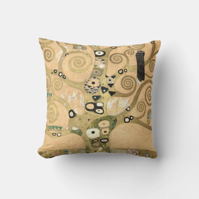 Gustav Klimt - The Tree of Life, Stoclet Frieze Cushion (Front)