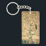 Gustav Klimt - The Tree of Life, Stoclet Frieze Key Ring<br><div class="desc">The Tree of Life,  Stoclet Frieze,  central part of left panel - Gustav Klimt,  Cardboard,  1909</div>