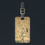 Gustav Klimt - The Tree of Life, Stoclet Frieze Luggage Tag<br><div class="desc">The Tree of Life,  Stoclet Frieze,  central part of left panel - Gustav Klimt,  Cardboard,  1909</div>