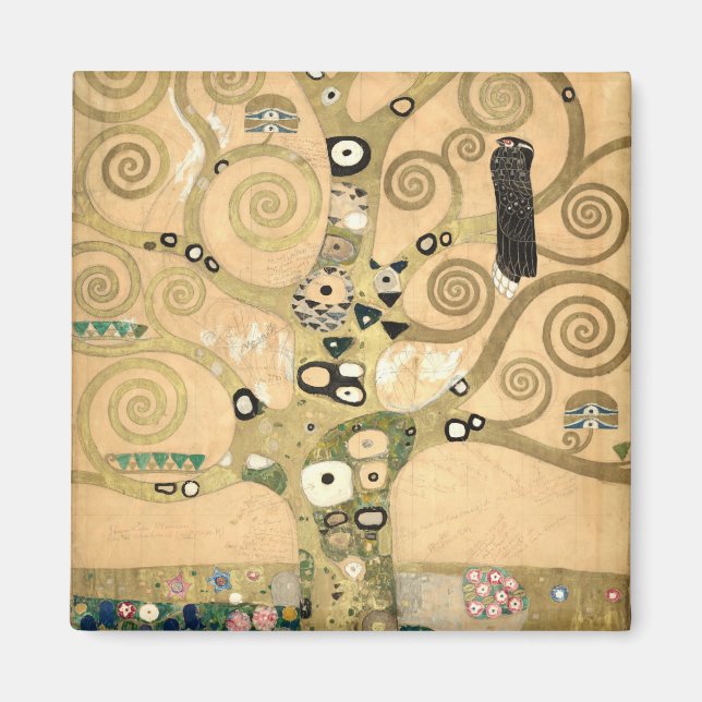 Gustav Klimt - The Tree of Life, Stoclet Frieze Magnet (Front)