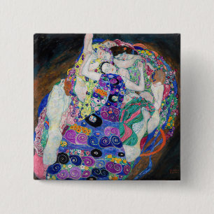 Gustav Klimt - The Virgin 15 Cm Square Badge