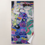 Gustav Klimt - The Virgin Beach Towel<br><div class="desc">The Virgin / The Maiden - Gustav Klimt,  Oil on Canvas,  1913</div>