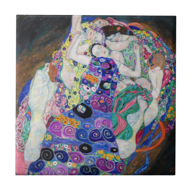 Gustav Klimt - The Virgin Ceramic Tile (Front)