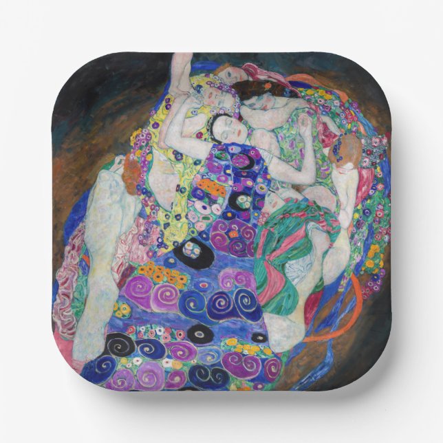 Gustav Klimt - The Virgin Paper Plate (Front)